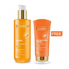 BEESLINE SUNTAN OIL 200ML + ULTRASCREEN CREAM SPF50 30ML FREE